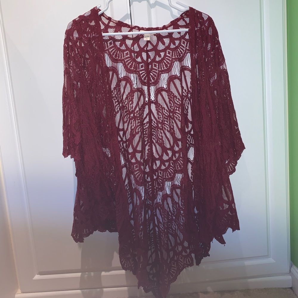 Francesca’s Burgundy Cardigan